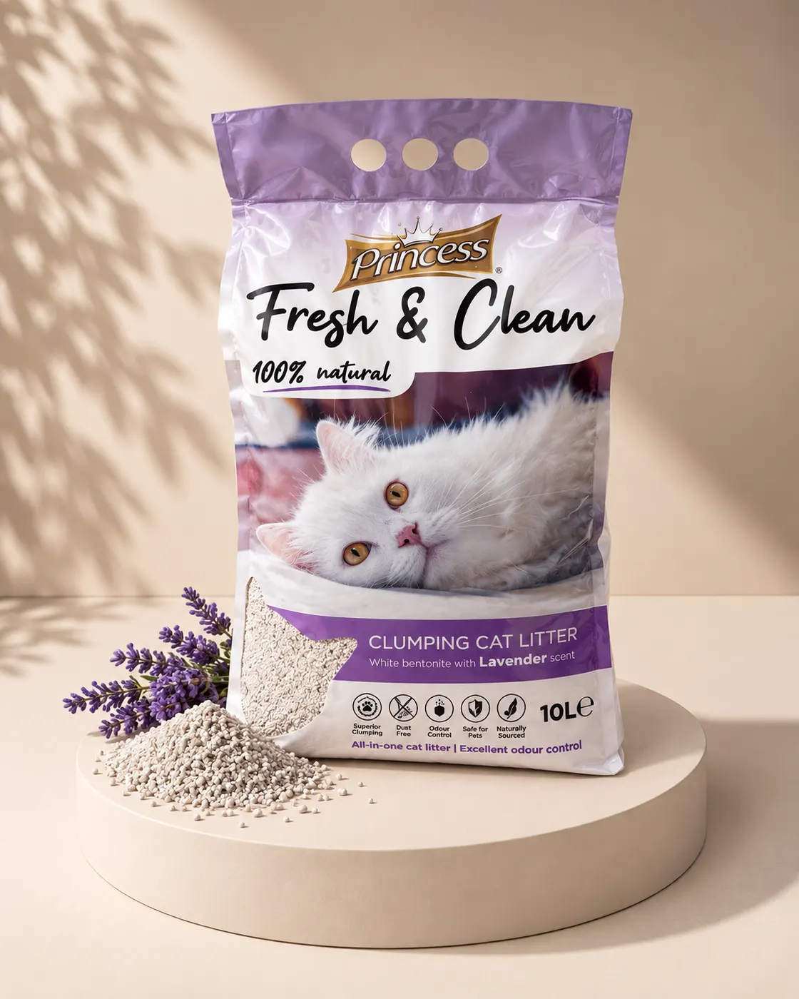 Princess Fresh & Clean Cat Litter 10L